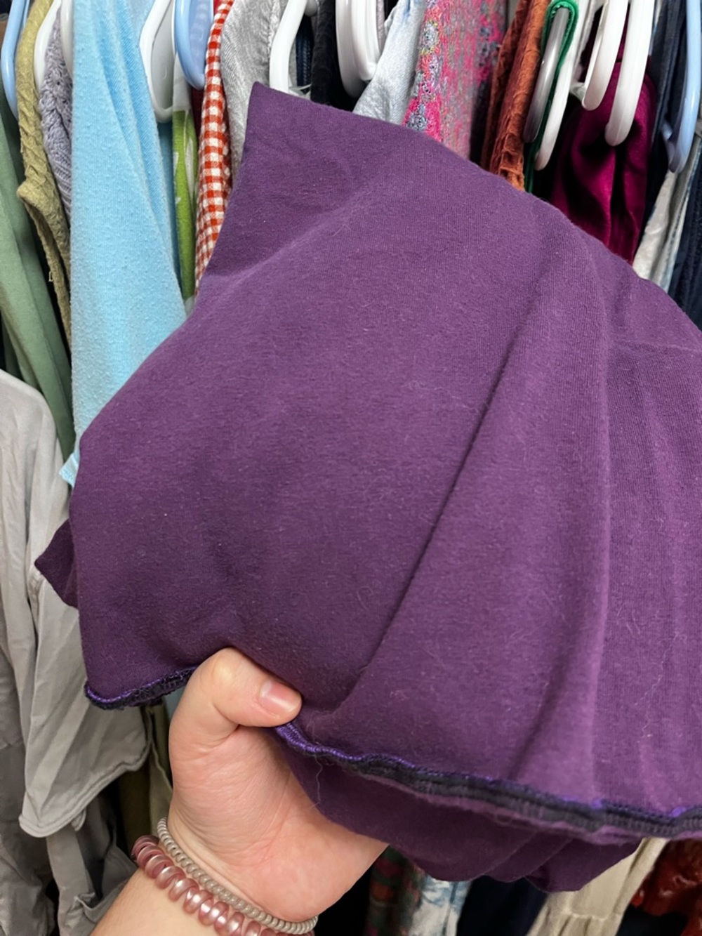 Purple Skirted Flare Leggings w/ Pockets! M/L - Picture 4 of 5